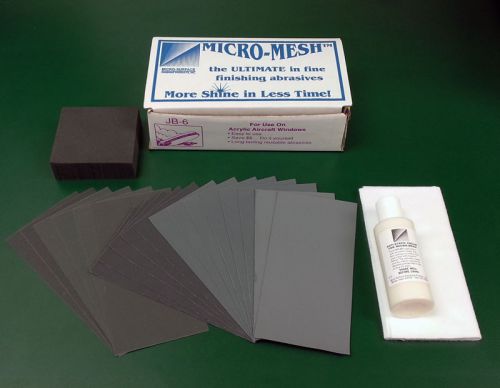 Micro-mesh jb-6 acrylic cabin window restoration kit for sale