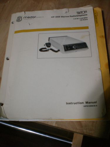 MOTOROLA  TRITON RADIOTELEPHONE MANUAL