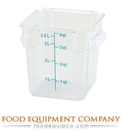 Winco PCSC-4C Storage Container, 4 quart, square - Case of 48