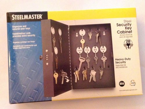 New STEELMASTER Heavy Duty Steel Security Key Cabinet w/ Lock 28 key 201202804