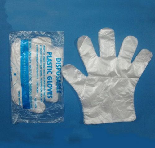 1000 x Clear Polythene Gloves Plastic Disposable Food Safe Glove wholesale