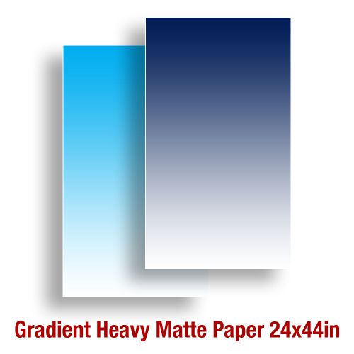 2 sheets Cyan &amp; Navy Blue 24x44in Background Backdrop Gradient Matte Heavy Paper