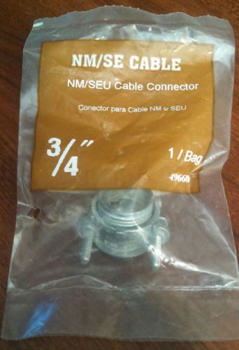 NM/SE Cable Connector 3/4&#039;&#039; 1 Per Bag No. 49660