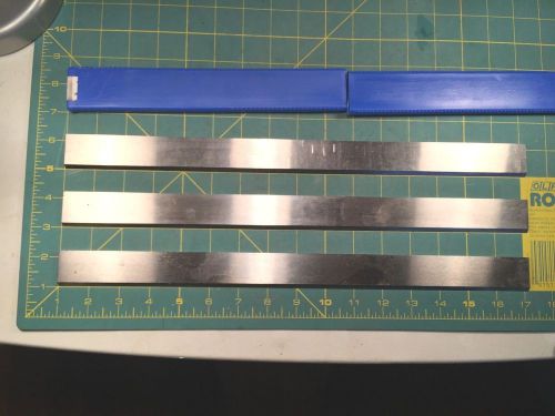 PLANER KNIVES 16 1/8 x 1 3/16&#034; x 1/8 3 KNIVES NEW Lot#731.