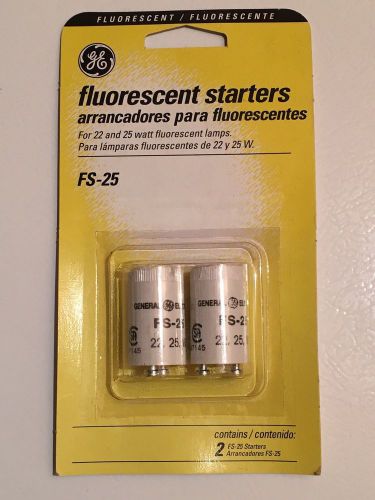 GE Lighting 80622 FS-25 22W or 25W Fluorescent Starters 2-pack GENERAL ELECTRIC