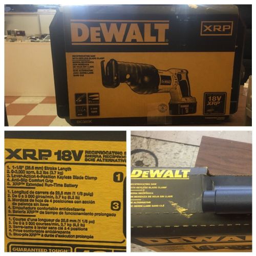 DeWAlt Xrp Reciprocating Saw   18v