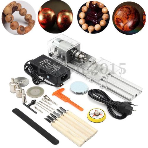 25pcs/set Mini DIY Multifunction Lathe Beads Machine Polisher Table Saw w/ Power