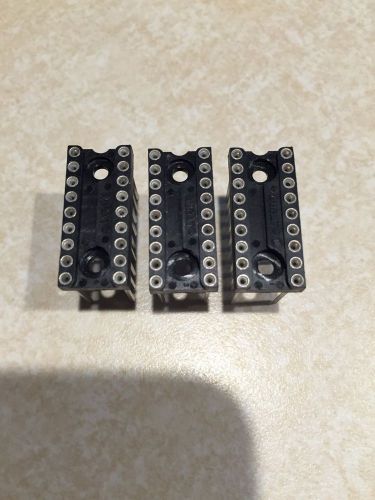 3 PCS - 18 Pin Wire Wrap Sockets