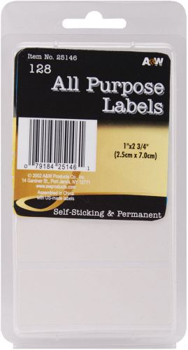 Labels-White All-Purpose 1&#034;X2.75&#034; 128/Pkg