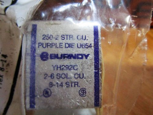 BURNDY H-TAP , Purple DIE Index  U 654, for Copper, # YH292CWC, NEW