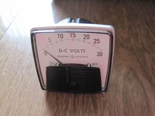 GE PANEL Meter 0-30 VOLTS DC