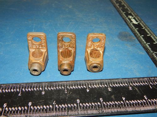 Lot of 3 T&amp;B 71014 Connector Lug 2-4/00U 2400U 24/00U