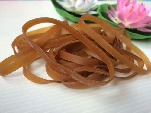Brown Elastic Rubber Band Heavy Duty Strong Big Large Rubber Tie Office Supplies