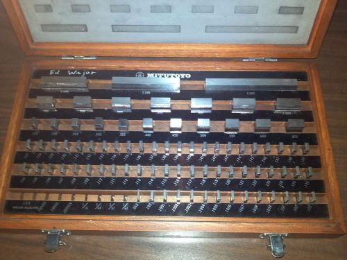 Mitutoyo 81 PC Gage Block Set - Grade 2 - Free Shipping