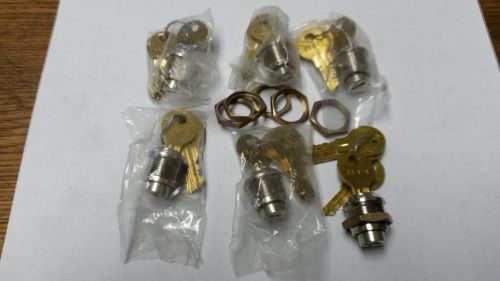 6 Chicago cam lock for vending Gumball Electrical four keys each