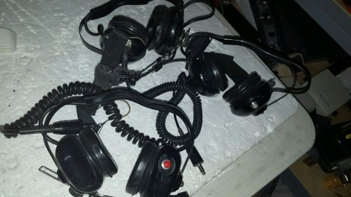 LOT OF 3   1 MOTOROLABDN6636B 2 OTHER MOTOROLA HEADPHONES WITH MICS NO MARKINGS