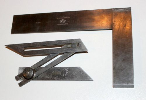 STARRETT NO. 49 MACHINIST PRECISION COMBINATION ANGLE TOOL  &amp; #20 6&#034; SQUARE