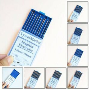 Tungsten Electrode Copper alloy 10pcs Tig Rod 1.0/1.6 /2.0/2.4/3.0/3.2/4.0*150mm