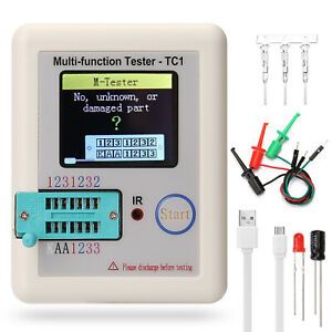 LCR-TC1 Multifunction Transistor Tester NPN PNP FET Diode Capacitance Meter O8T5