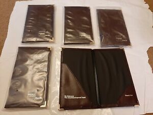 Vtg New Lot 5 AMERICAN EXPRESS Credit Card Holder Restaurant Guest Check Bill