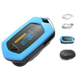 Digital Pulse Oximeter Rechargeable OLED Display Blood Oxygen Heart RateMonitor