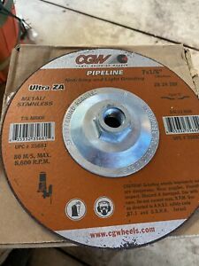 10-Pk CGW 35682 7 x 1/8 x 5/8-11 ULTRA Type 27 Depressed Center Wheel PipeLine