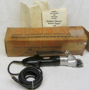 SUNBEAM Stewart SHEARMASTER EW311A PROFESSIONAL Animal Sheep Shears Machine BOX