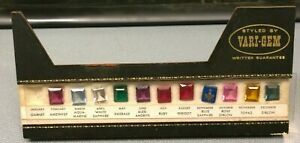 Vintage Vari-Gem Ring Stone Store Display Guide / Missing One Stone