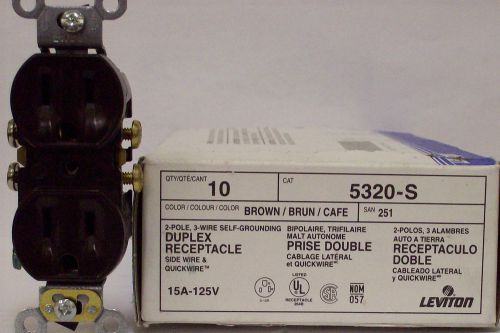 40 LEVITON 15A DUPLEX RECEPTACLES 5320-S