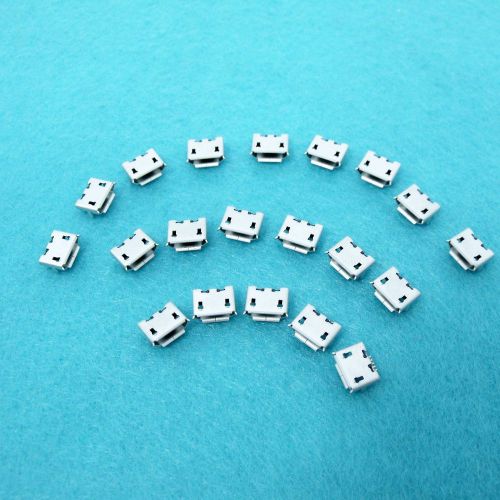 20 pcs Micro USB Type B Female 5 Pin SMT Socket  Female Connector free shipping