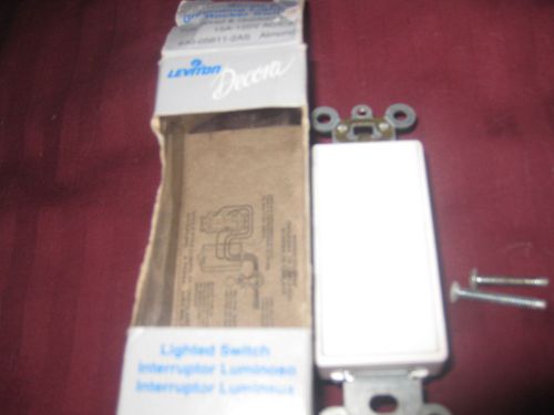 New Leviton Decora Single Pole Grounded Rocker Switch 630-05611-2AS Almond