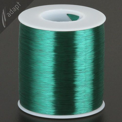 Magnet Wire, Enameled Copper, Green, 34 AWG (gauge), 155C, ~1 lb, 7900&#039;