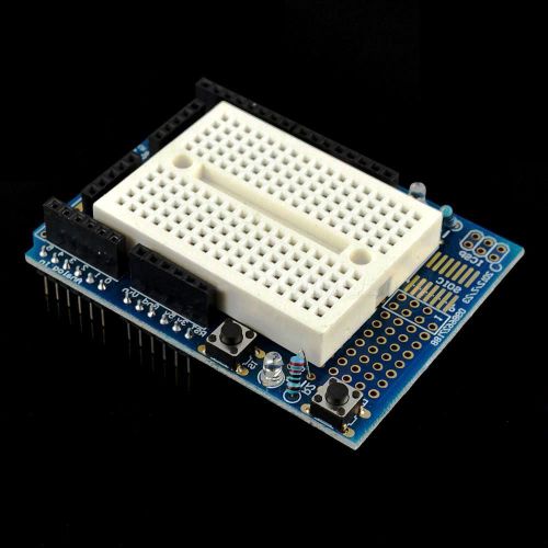 Blue Arduino Prototyping Prototype Shield ProtoShield With Mini Breadboard HYDP