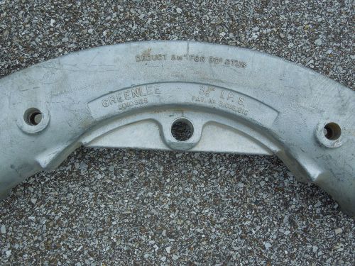 Greenlee #5010925, 3 1/2&#034; rigid bending shoe for the 884 &amp; 885 benders.