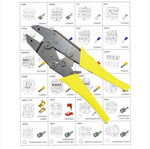 Ratchet Terminal Crimper 24 Dies Kit Professional Crimper Kit  x 1 Set