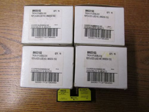 New nos lot of 40 cooper bussmann bm6031sq tron fuse block 30a 600v for sale