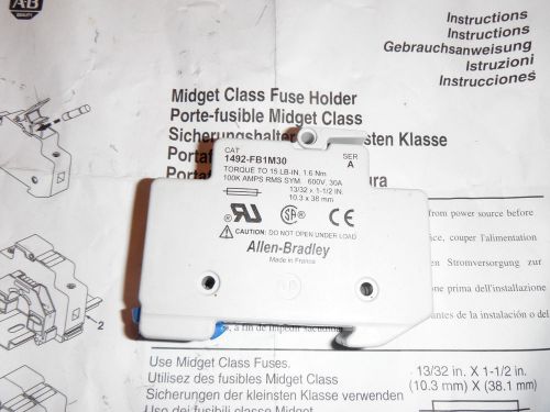 NEW SET OF  SEVEN  ALLEN-BRADLEY MIDGET CLASS FUSE HOLDERS CAT 1492-FB1M30