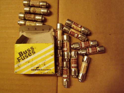 Lot of 10 + 4 Additional New COOPER Bussmann KTK-R-4 Fuses NOS