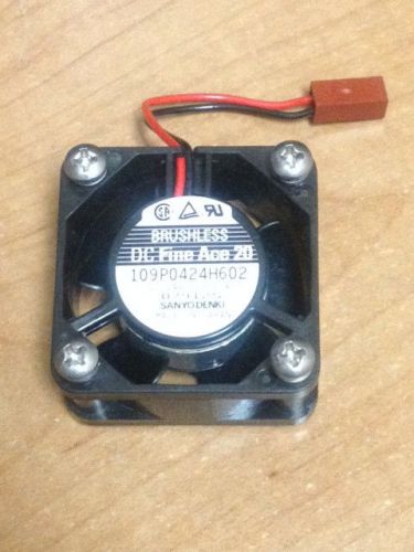 Lot of 3, 24V DC Fine Ace 20 Brushless Case Fans by SanyoDenki - 07912S - NEW