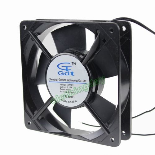 2pcs lot 12cm ac 110v 120mm * 120mm * 25mm metal industrial fan ventilator 12025 for sale