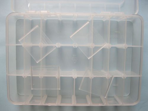 6 pcs smd smt electronic component mini storage box 24 grid for sale