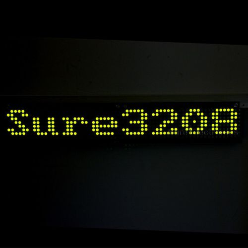 32X08 3208 Green LED 5mm Dot Matrix Display Information Board HT1632C