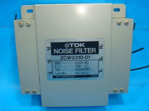 USED PULLOUT TDK NOISE FILTER ZCW2210-01 10 AMP