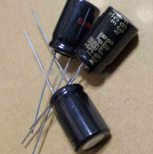 5pcs Panasonic BP 63V8UF Audio Capacitor 10x16mm Replace 50V6.8UF