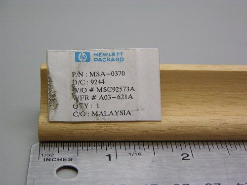 HP MSA-0370 DC - 2.8gHz Cascadable Bipolar MMIC Amp