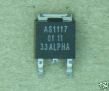 Sipex 3.3V/800mA LDO Regulator AS1117R-3.3, New, Qty.10