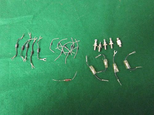VINTAGE DIODES LOT OF 24 SIX DIFFERENT TYPES