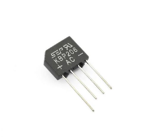 10PCS KBP206 Generic Diode Bridge Rectifier 2A 600V