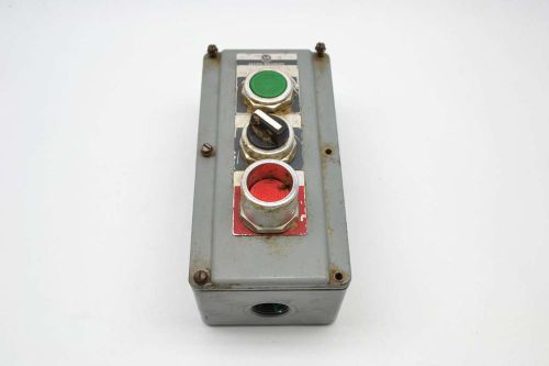 ALLEN BRADLEY 800T-3TZ ENCLOSURE T GREEN/RED BLACK SWITCH PUSHBUTTON B440572