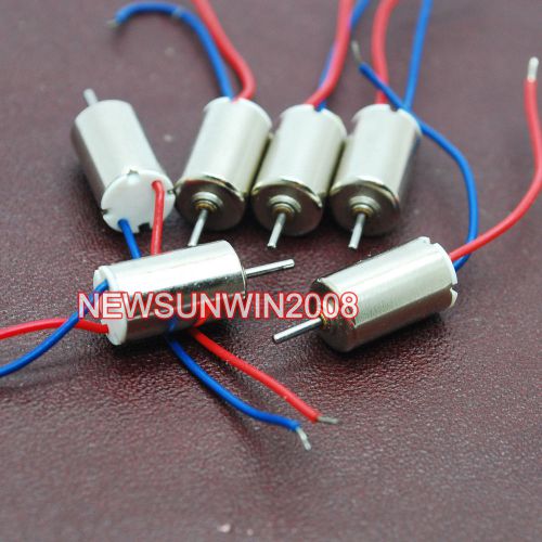 10pcs 610 1.5V-4.5V dc Coreless Motor 3V 36470RPM for DIY RC helicopter aircraf